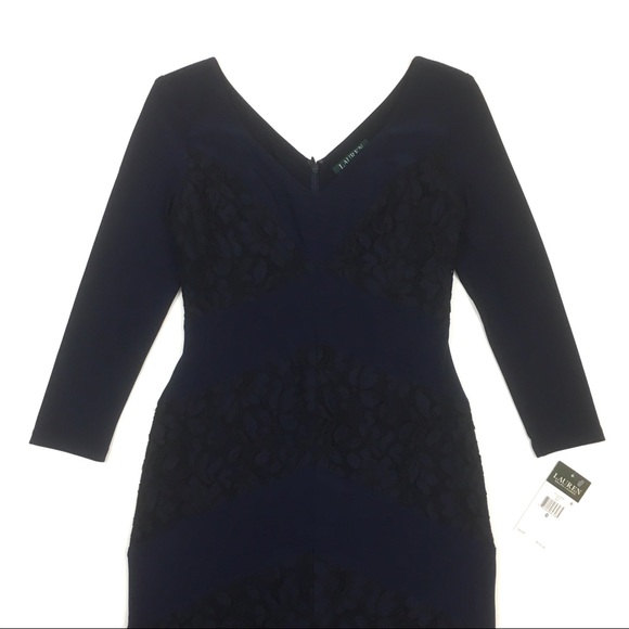 Ralph Lauren lace sheath dress cocktail party NEW - Picture 4 of 8